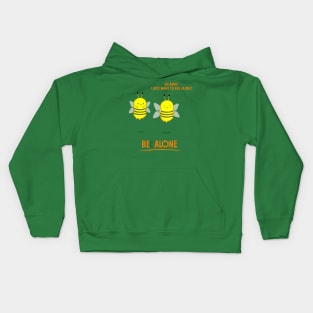 Bee Alone Kids Hoodie